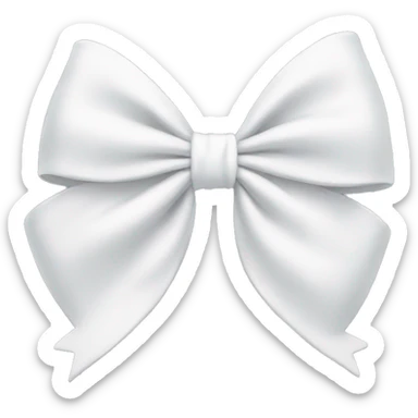 white bow sticker