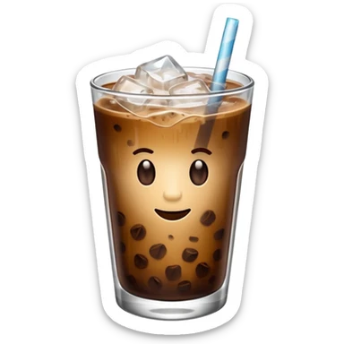 Iced coffee sticker