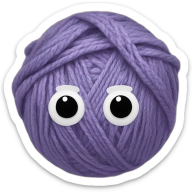 Yarn and crochet  sticker