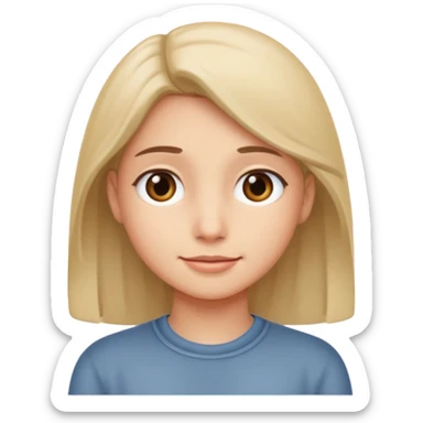 Emoji timide sticker