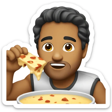Enrique eating queso  sticker