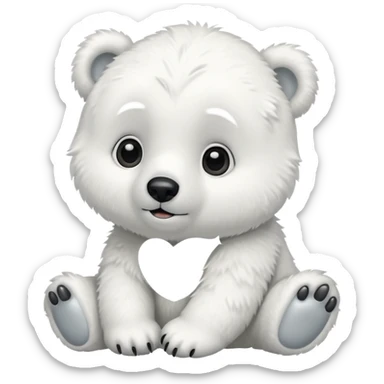 a baby polar bear



















 sticker