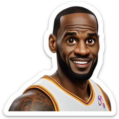 Lebron james dans l’incompréhension sticker
