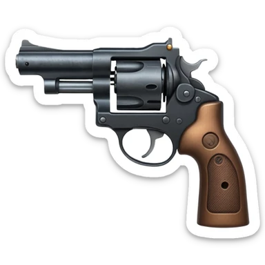 revolver with short barrel sticker