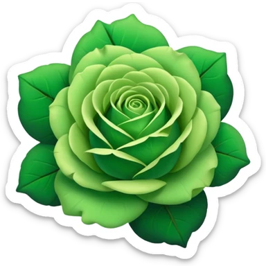 Green Rose sticker