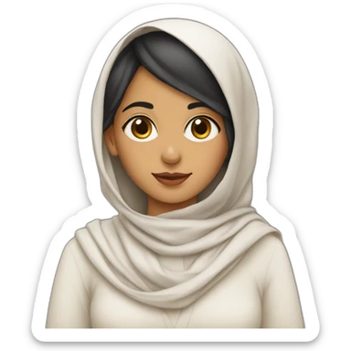 Saudi girl as farida zaman sticker