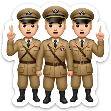 Nazis raving sticker