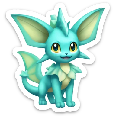 Vaporeon full body sticker