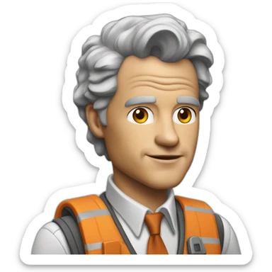 Architect as Emmet Brown (back to the future sticker