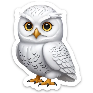 Snowy owl sticker