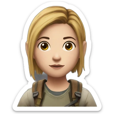 Ellie Williams from the last of us sticker