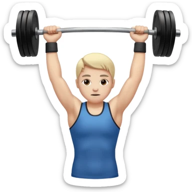 weight lifting sticker