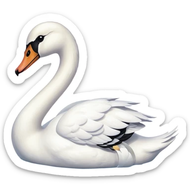 Swan sticker