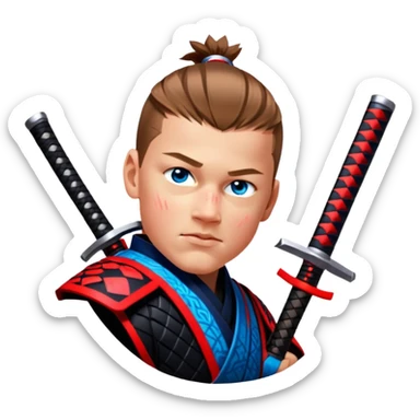 Daring Samurai sticker