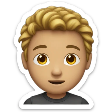 hold man with is a litle boy sticker