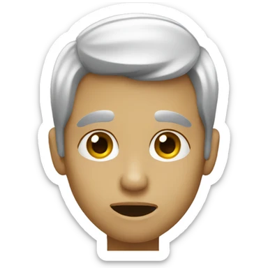 whispering discreetly  sticker