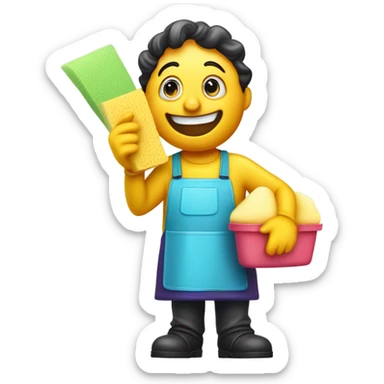 Mr. washy washy sticker