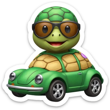 turtle in a car sticker