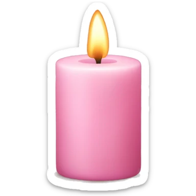 light pink candle sticker