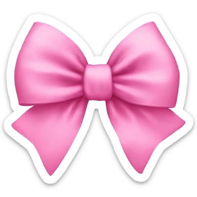 Pink bow sticker