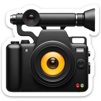 silueta camara fotos sticker