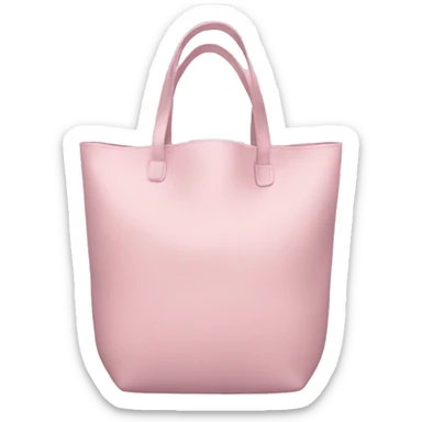 pale pink tote bag sticker
