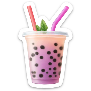 Bubble tea sticker