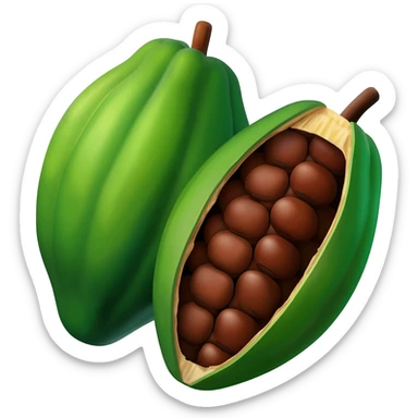 Cacao fruit sticker