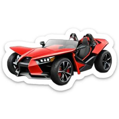 car slingshot polaris red sticker