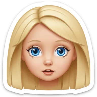 Baby Spice with blue eyes sticker