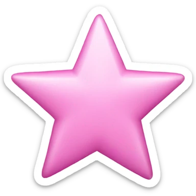Star pink sticker
