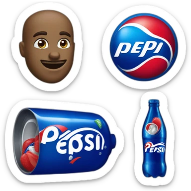 Pepsi logo 2016 pepsiman mascot sticker