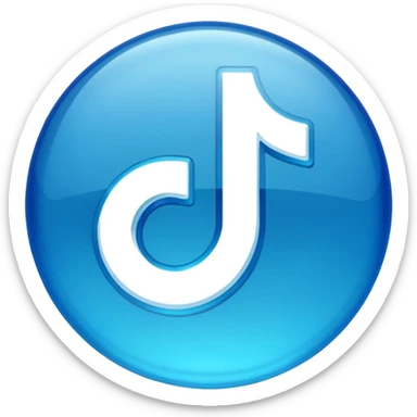 TikTok mavi tik classic sticker