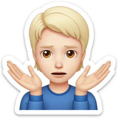 an emoji like this 😛 with these hands 🤟🏻 on either side  sticker