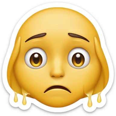 Create a very sad emoji sticker