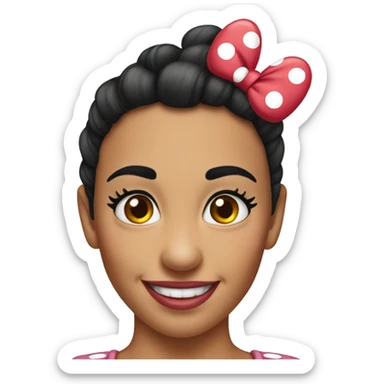 Minnie Mouse ears sticker