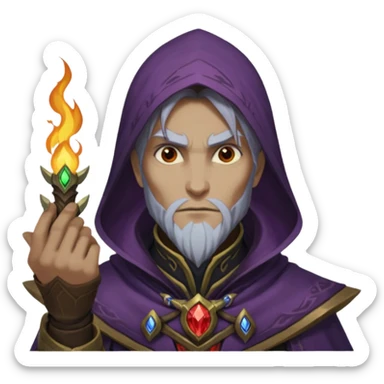 warlock from dota 2 and text above "fak naxuy" sticker