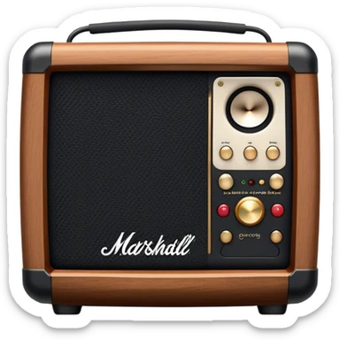 Marshall speaker sticker