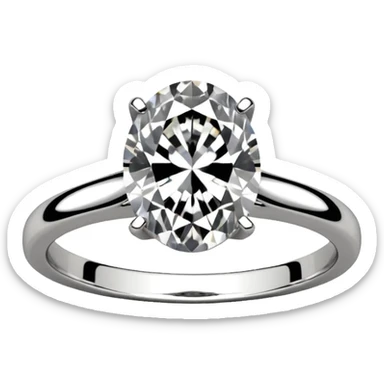 3 carat oval engagement ring sticker