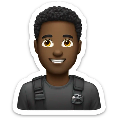 Black guy in Kia car sticker