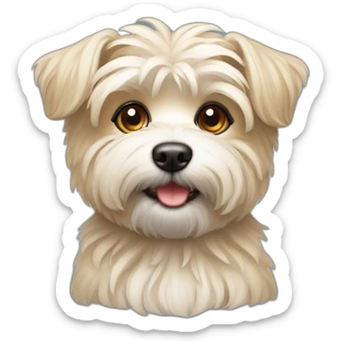 cute morkie dog sticker