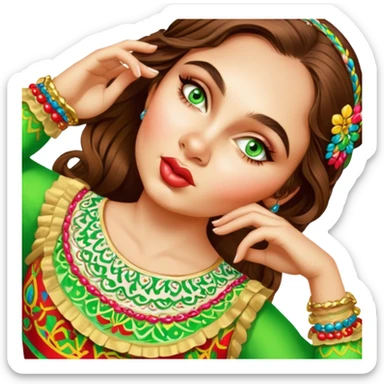 Folkloric Dancer sticker