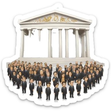 Greek parliament  sticker