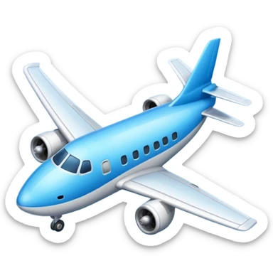 avión emoticono whatsapp sticker