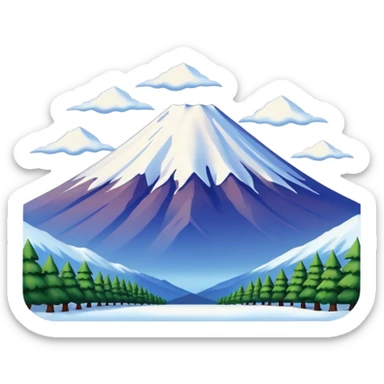 Fuji mountain sticker