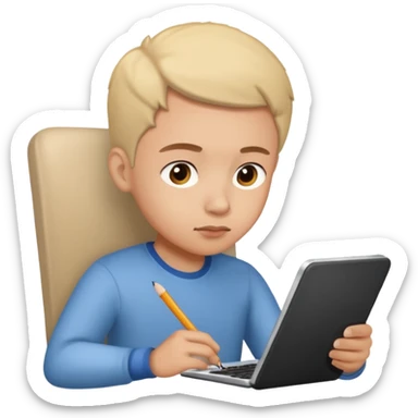 Practicing English at home sticker