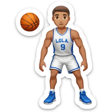 basketball player in sportswear sticker