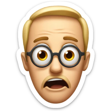 shocked emoji with enormous eyes sticker