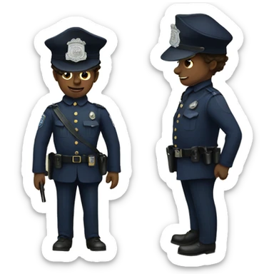 Victorian era police sticker