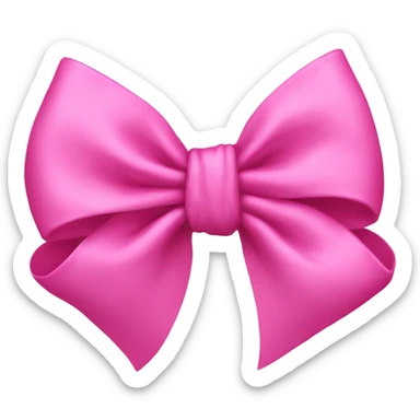 bow pink sticker